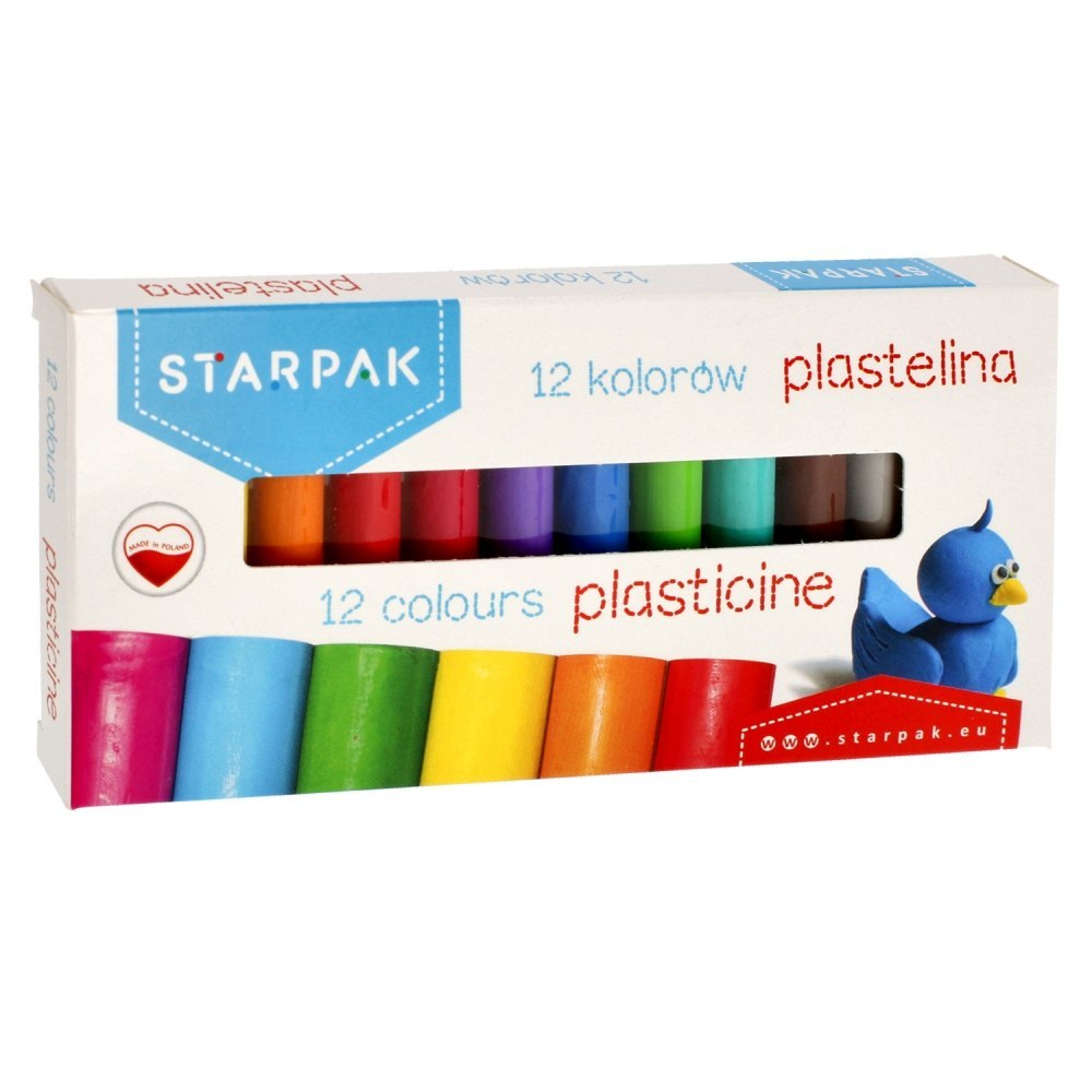 PLASTICIN 12 COLORS STARPAK 450917